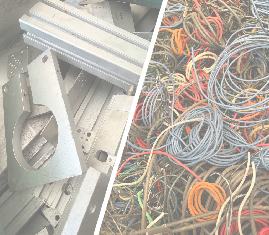 scrap metal pieces